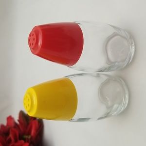 Gemco Red and Yellow Salt and Pepper Shakers